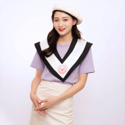 TKU校徽畢業領巾_白